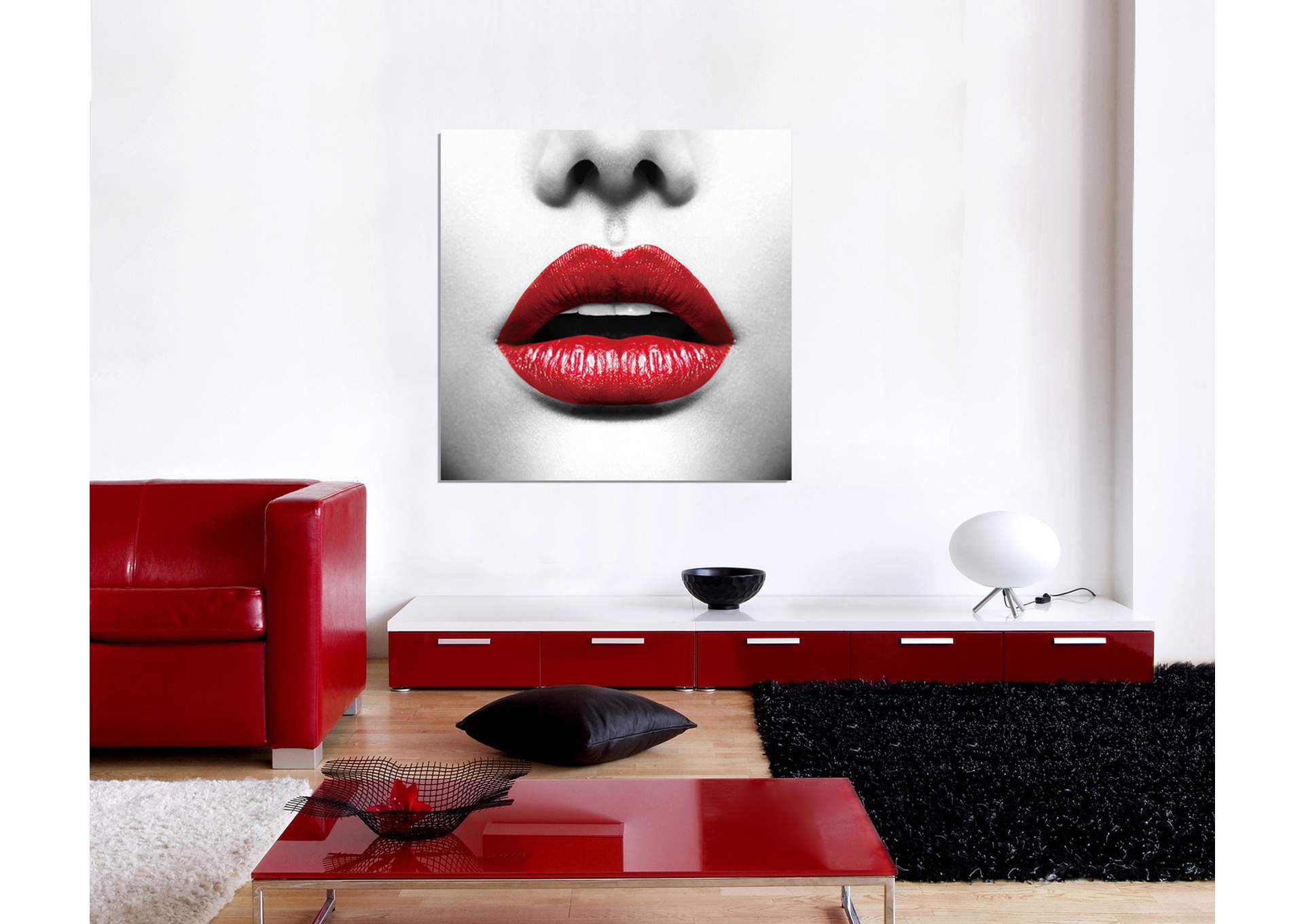 Wall Art Red lips,J&M Furniture