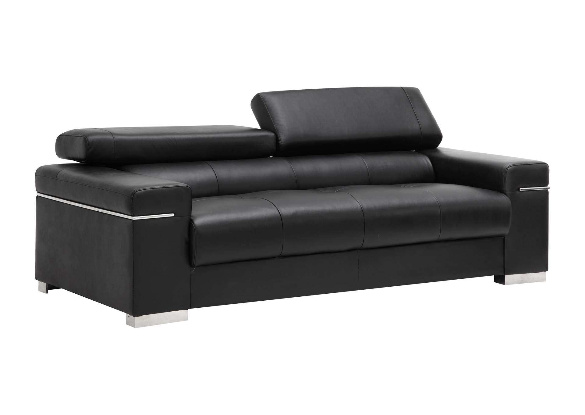 Soho Sofa in Black Leather,J&M Furniture