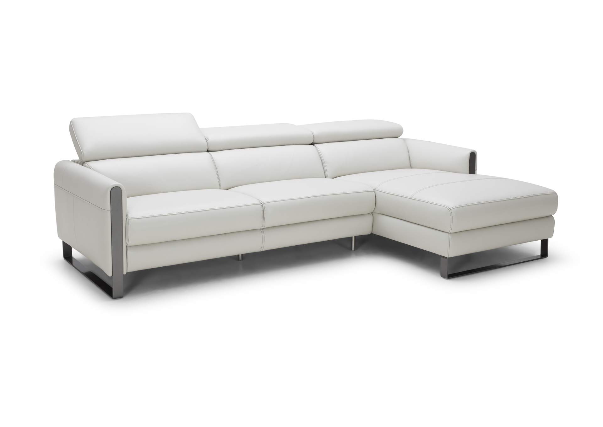 Nina Premium Leather Sectional In Right hand Facing,J&M Furniture