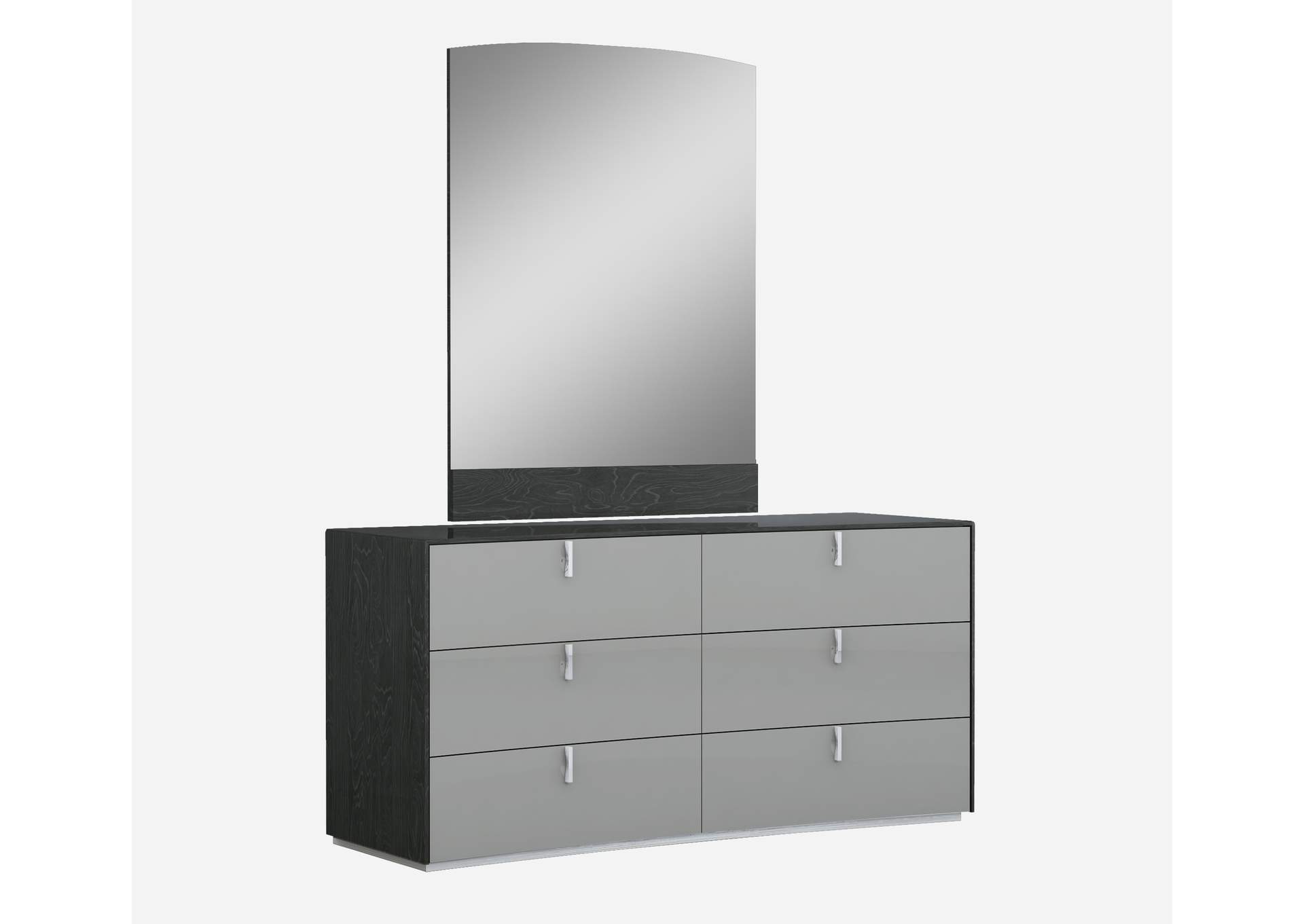 Grey Vera Dresser & Mirror,J&M Furniture