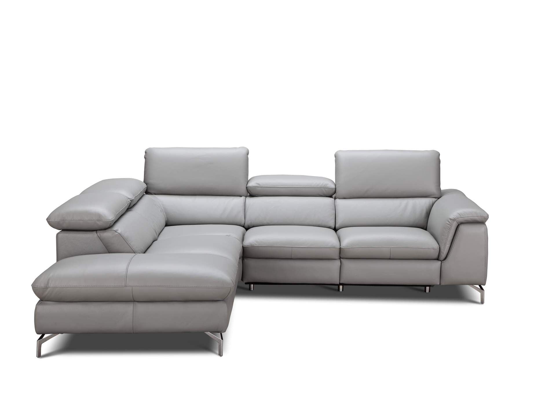 Viola Premium Leather Sectional in Left Hand Facing Chaise,J&M Furniture