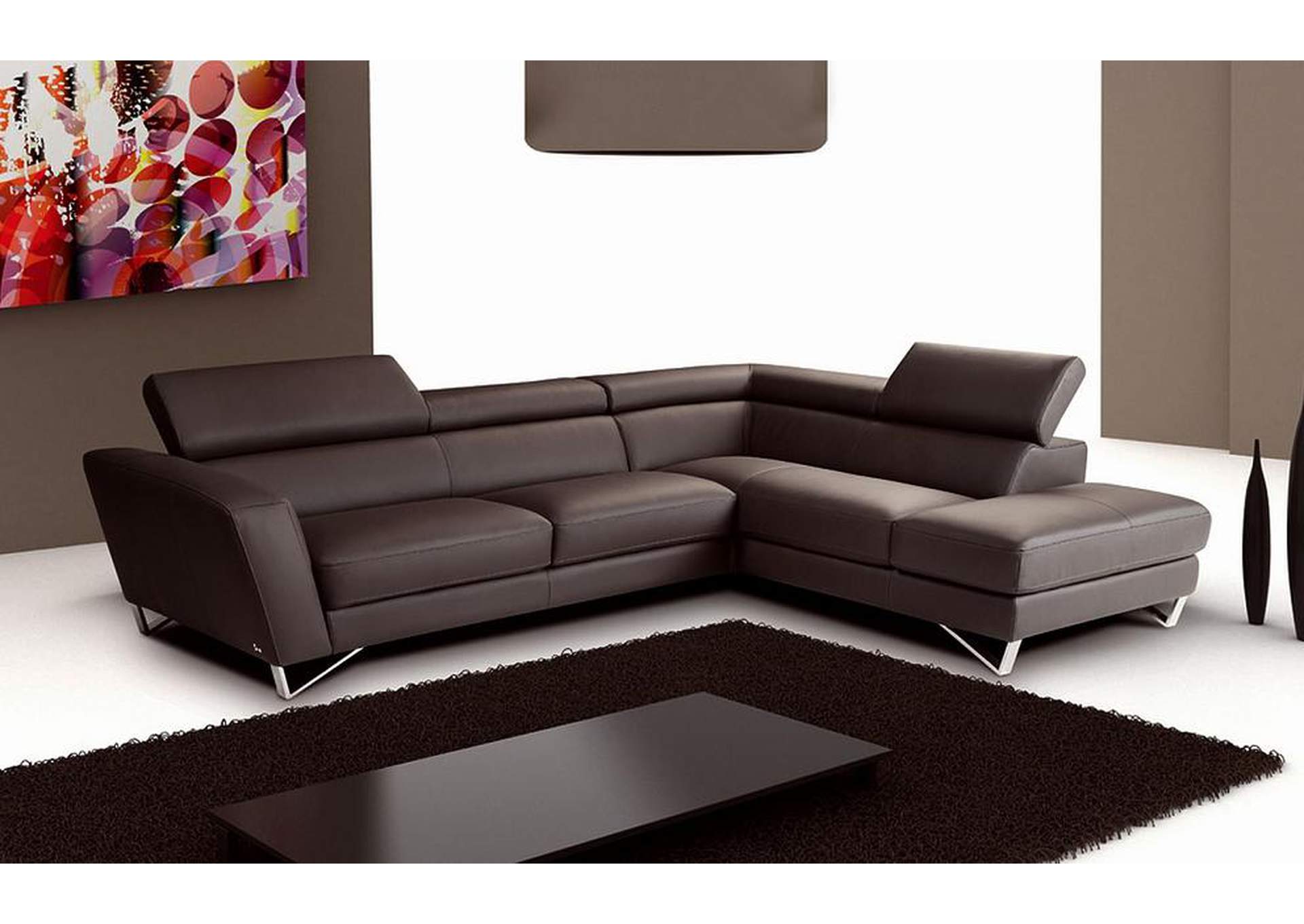 Sparta Chocolate Color Right Hand Facing,J&M Furniture