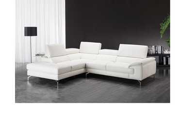 Image for Nila Premium Leather Sectional In Left Facing Chaise