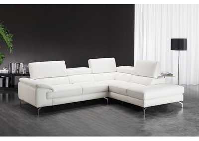 Image for Nila Premium Leather Sectional In Right Facing Chaise