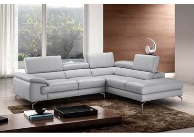 Image for Olivia Premium Leather Sectional In Right Facing Chaise