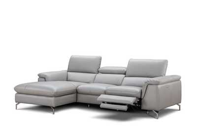 Image for Serena Premium Leather Sectional in Left Hand Facing Chaise