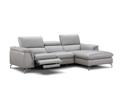 Image for Serena Premium Leather Sectional in Right Hand Facing Chaise