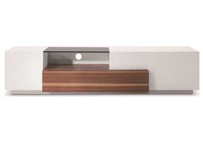 Image for TV Stand 015 In Walnut & White High Gloss