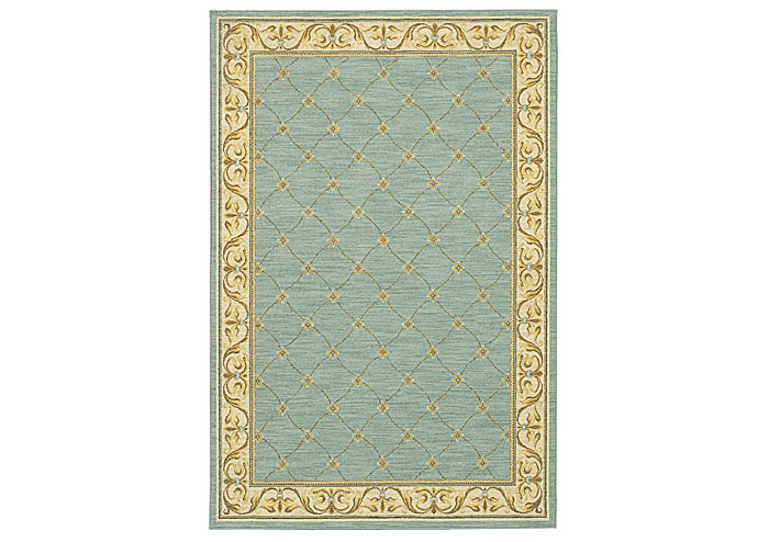 Marie Louise Robin's Egg Area Rug - 2.5x12,Karastan