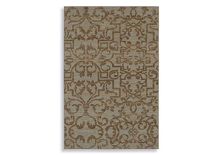 French Quarter Bluestone Area Rug - 5.6x8.3,Karastan