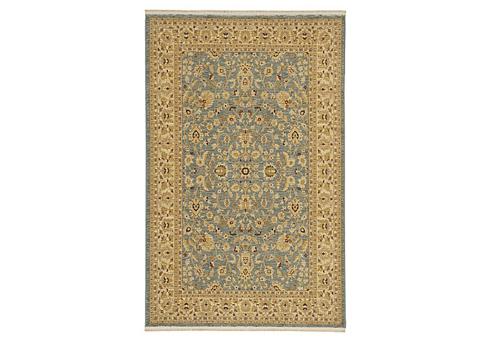 Tiana Glacier Blue Area Rug - 5.9x9,Karastan