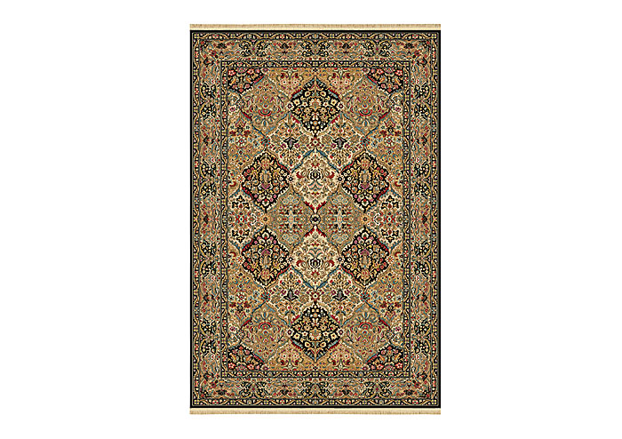 Empress Kirman Black Area Rug - 8.8x10.6,Karastan