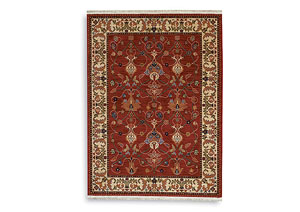 Image for William Morris Red Area Rug - 2.6x12