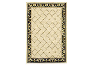 Image for Marie Louise Ivory Black Area Rug - 2.5x12