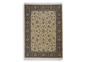 Image for Ivory Indo-Kirman Area Rug - 5.9x9