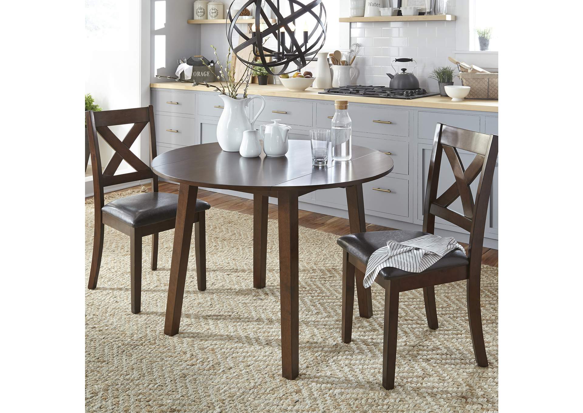 Thornton 3 Piece Drop Leaf Table Set,Liberty