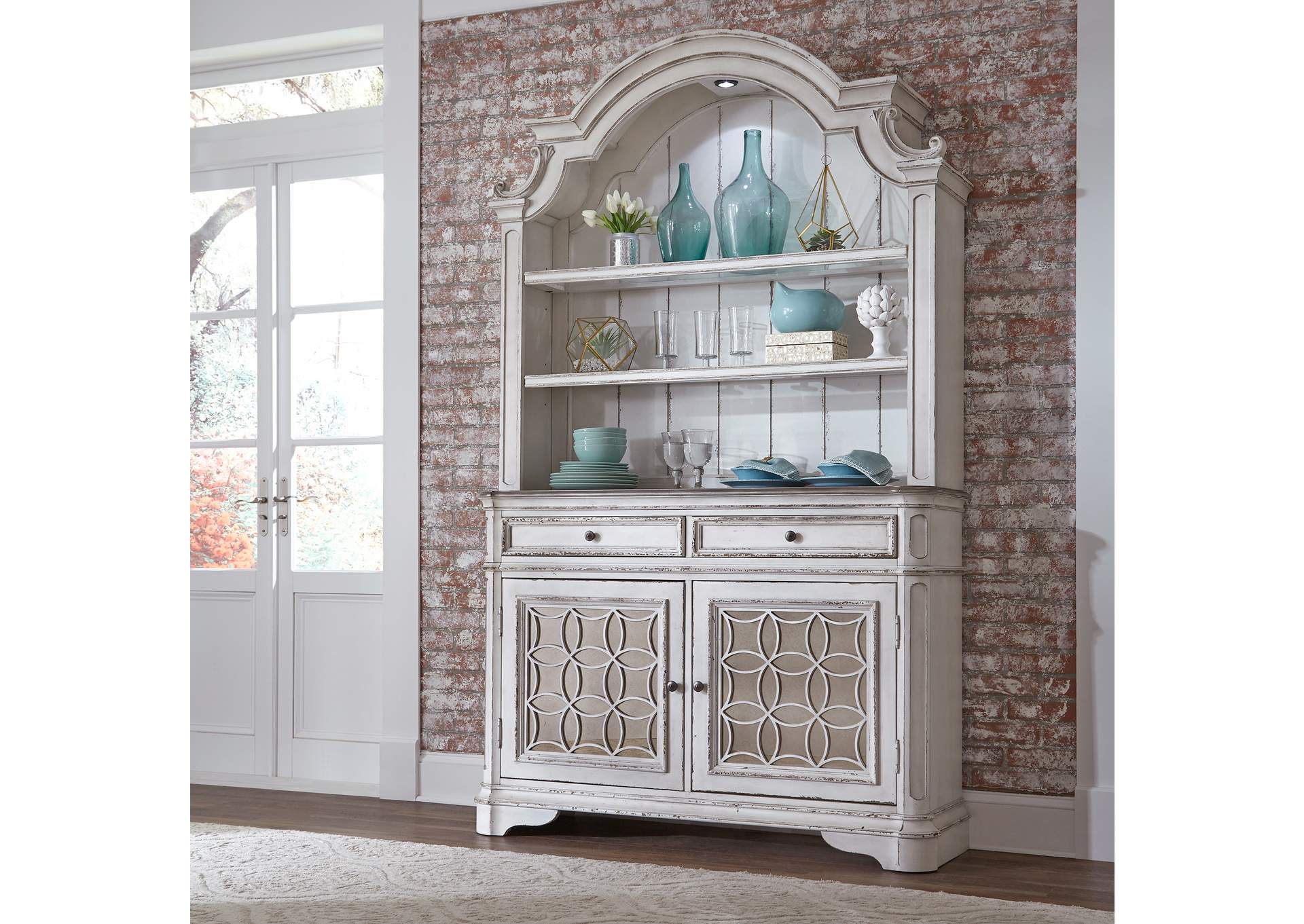 Magnolia Manor Hutch & Buffet,Liberty