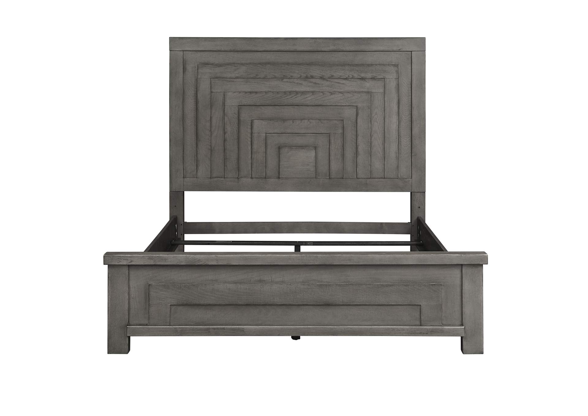 Modern Farmhouse Dusty Charcoal  Queen Panel Bed,Liberty