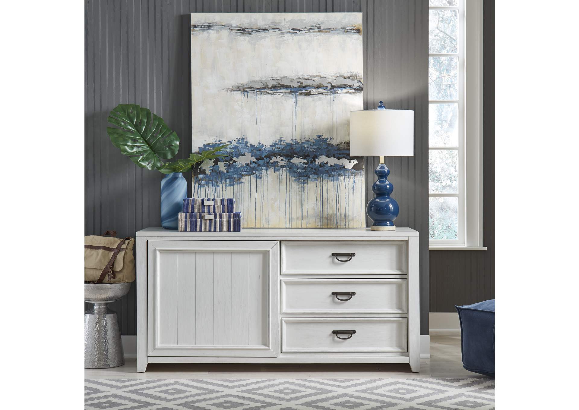 Allyson Park Sliding Door Dresser,Liberty