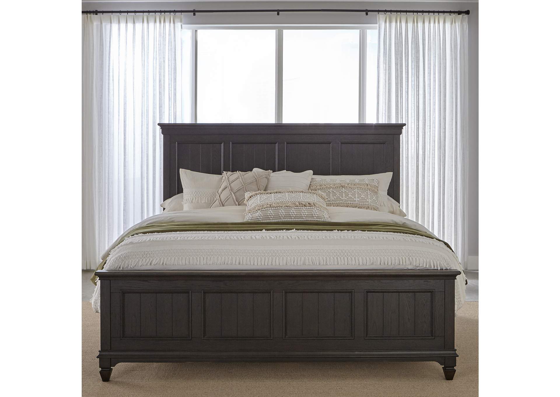 Allyson Park King Panel Bed,Liberty