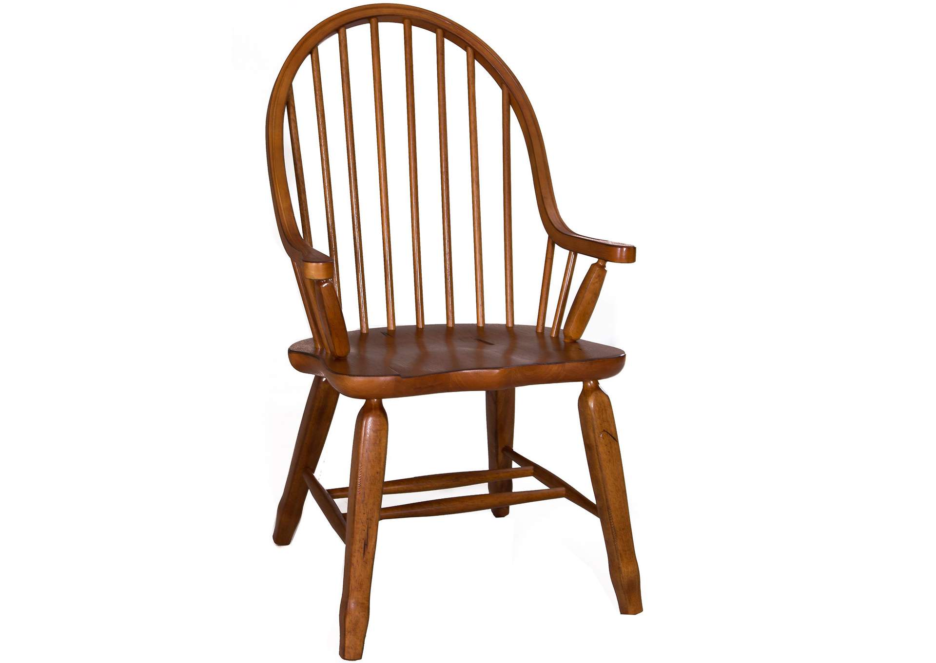 Treasures Bow Back Arm Chair - Oak,Liberty