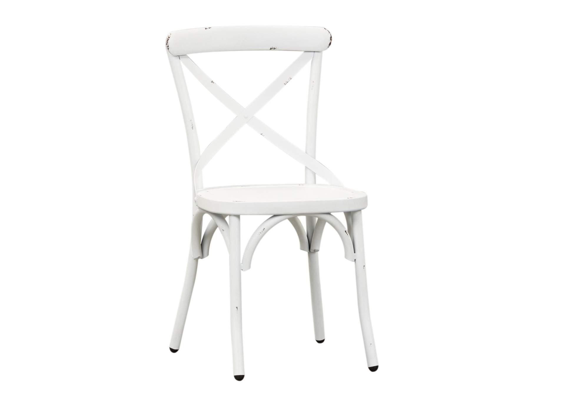 Vintage Series X Back Side Chair - Antique White,Liberty