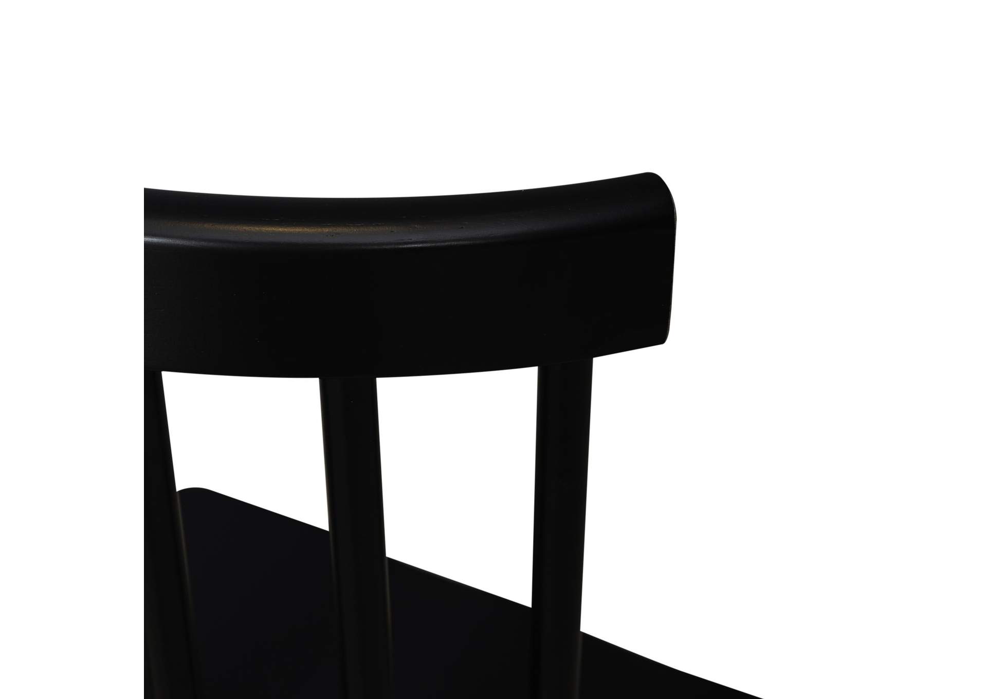 Capeside Cottage Spindle Back Side Chair - Black (RTA),Liberty