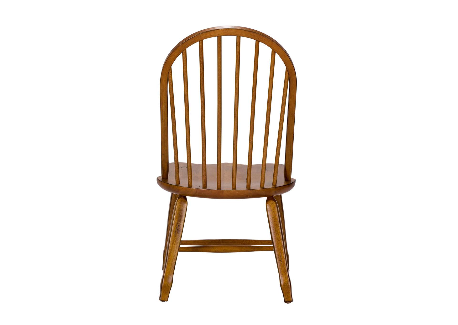 Treasures Bow Back Side Chair - Oak,Liberty