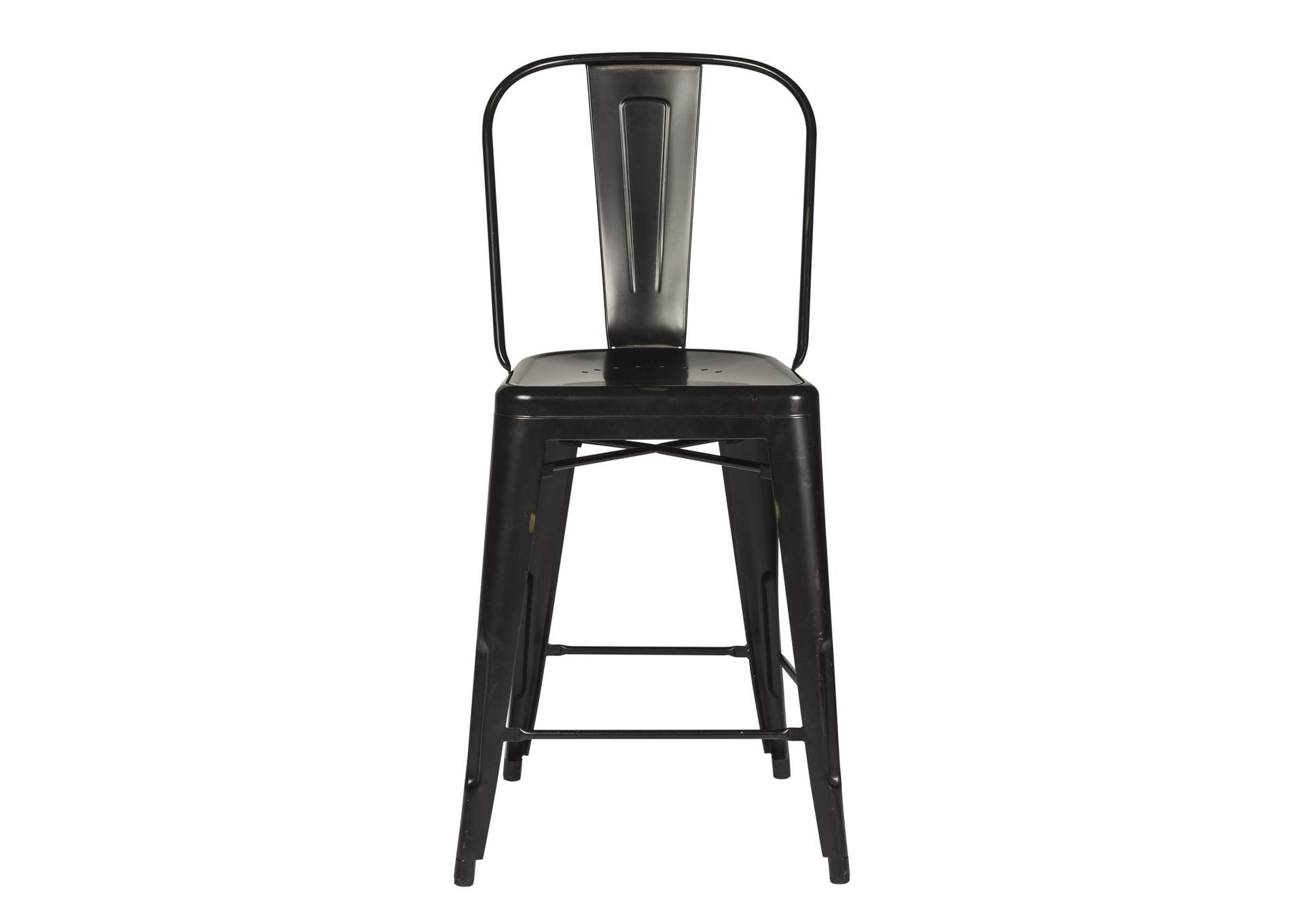 Vintage Series Bow Back Counter Chair - Black (RTA),Liberty