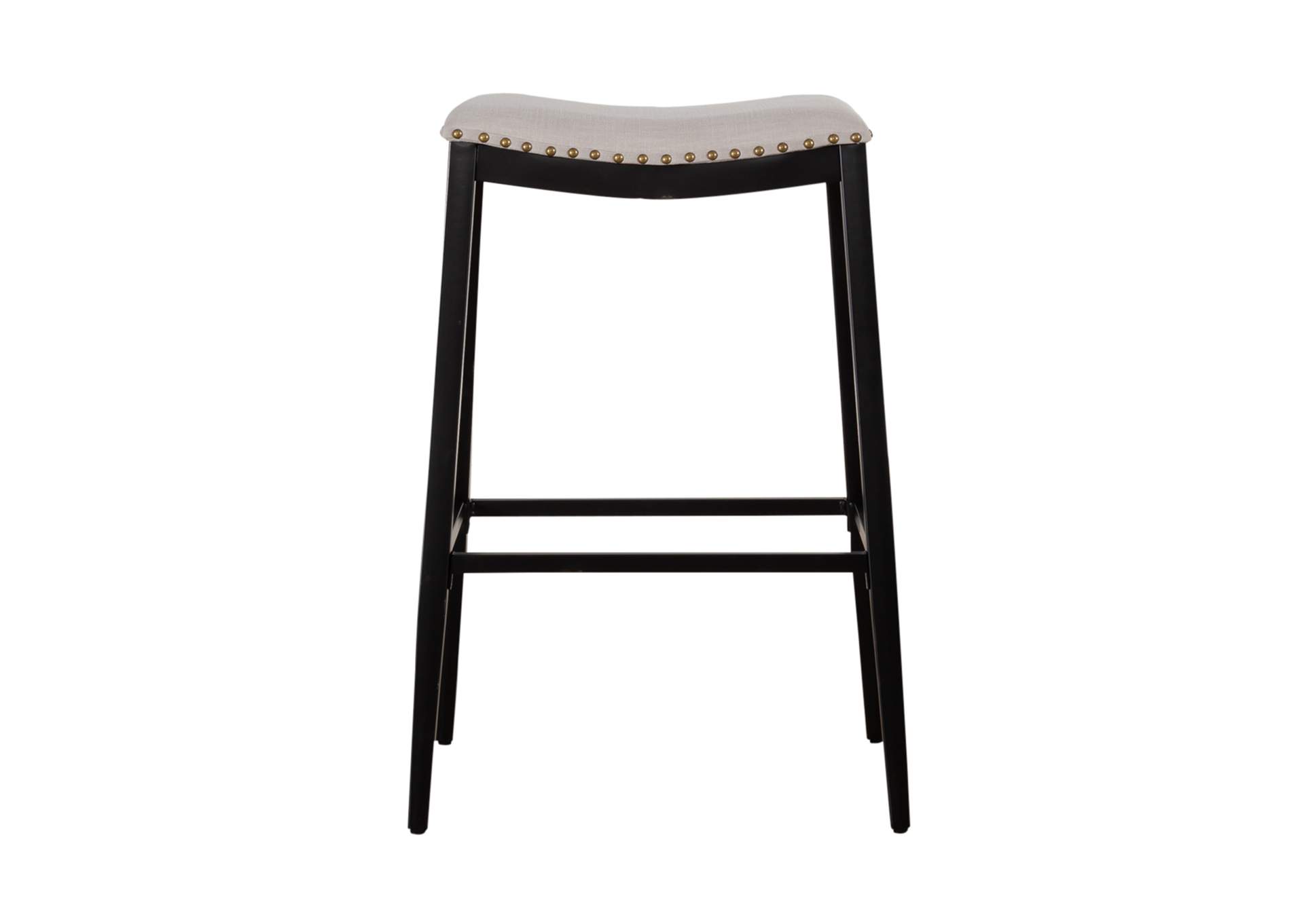 Vintage Series Backless Upholstered Barstool - Black,Liberty