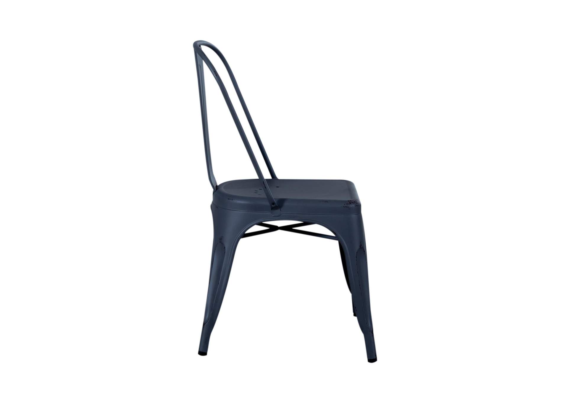 Vintage Series Bow Back Side Chair - Navy,Liberty