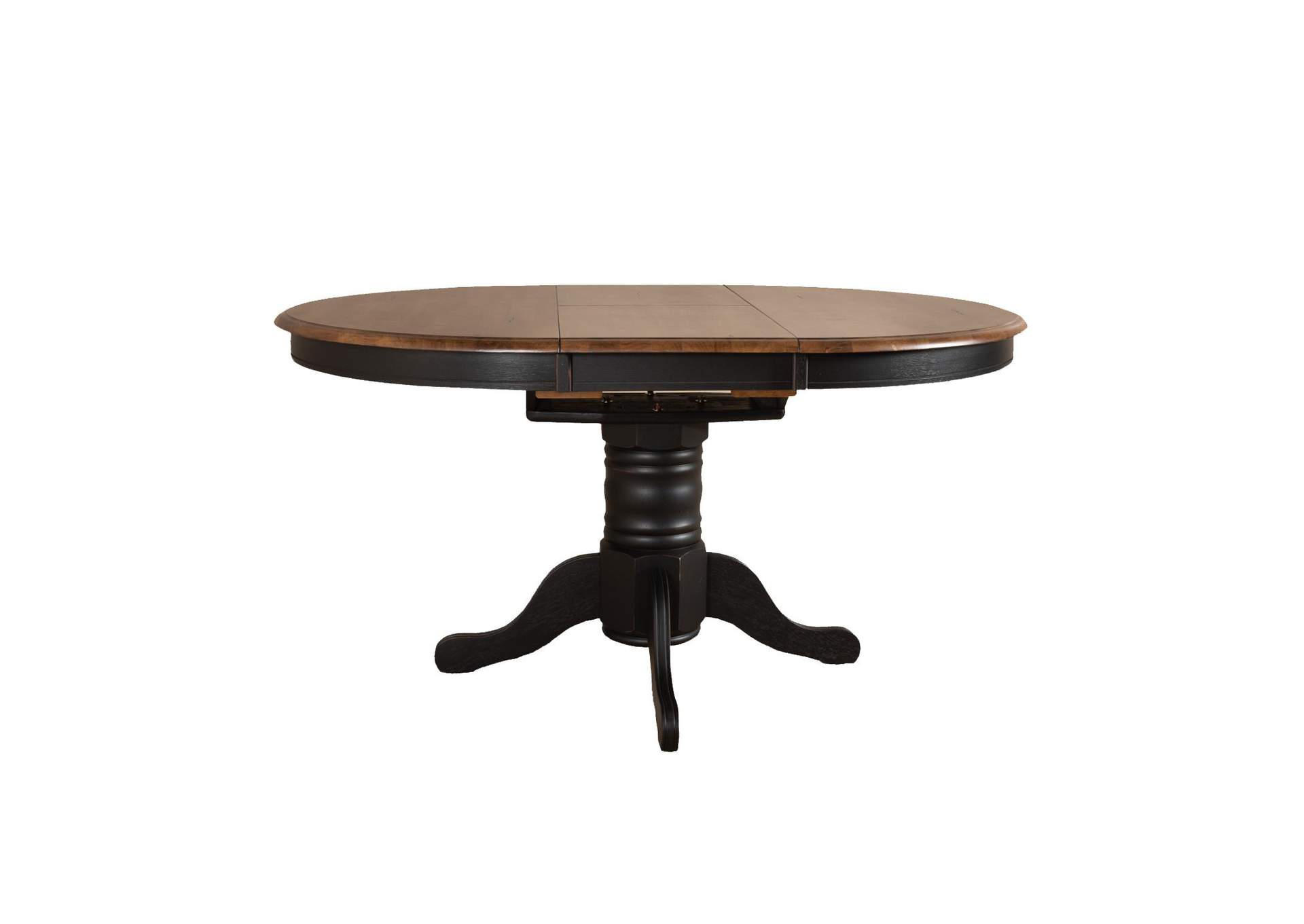 Carolina Crossing 5 Piece Pedestal Table Set - Black,Liberty