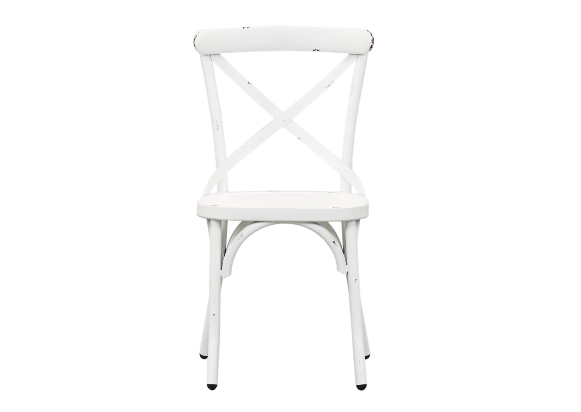 Vintage Series X Back Side Chair - Antique White,Liberty