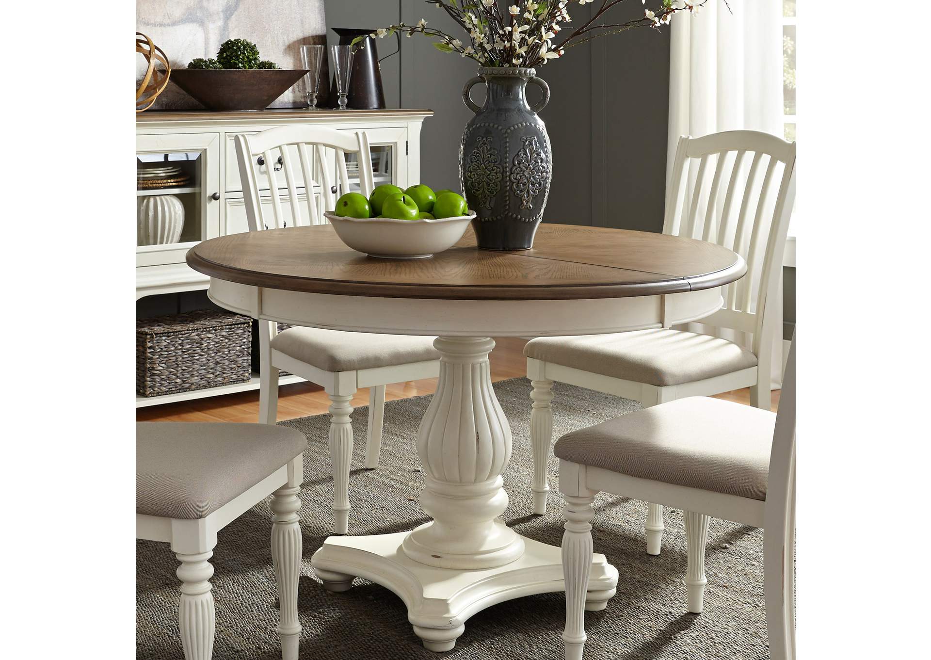 Cumberland Creek Pedestal Table Set,Liberty