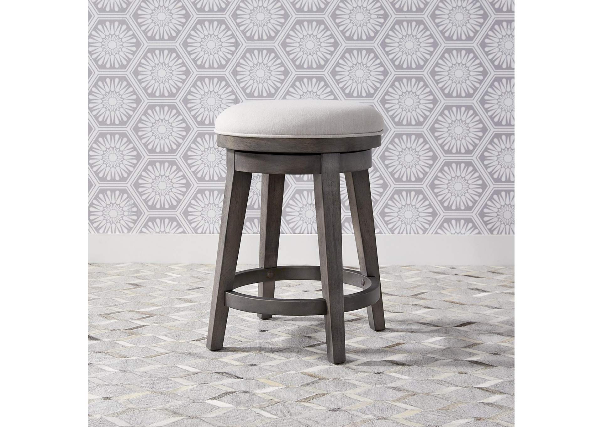 Modern Farmhouse Console Swivel Stool,Liberty