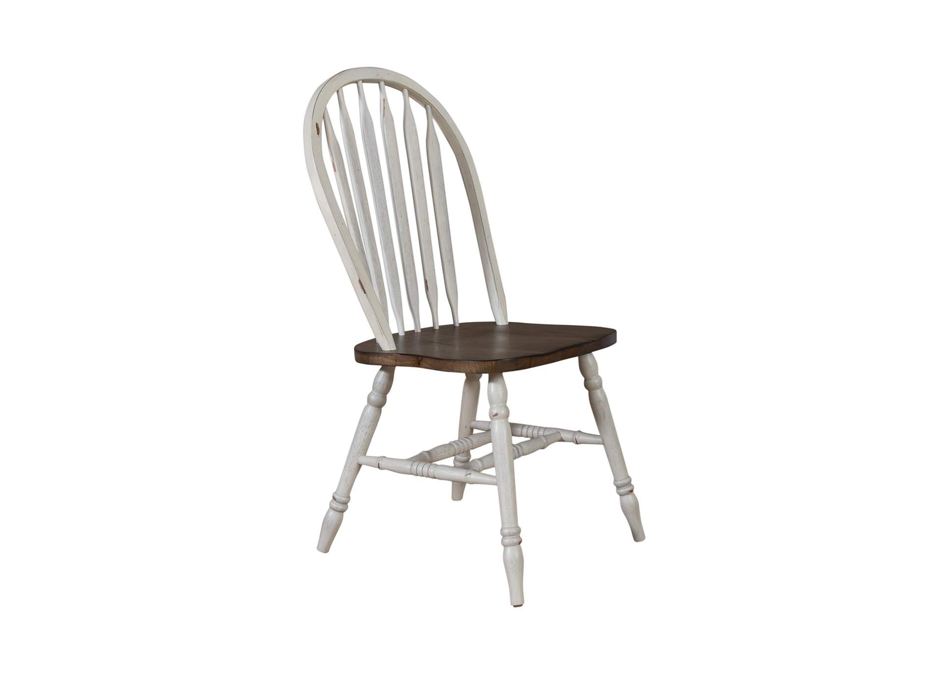 Carolina Crossing Windsor Side Chair - White,Liberty