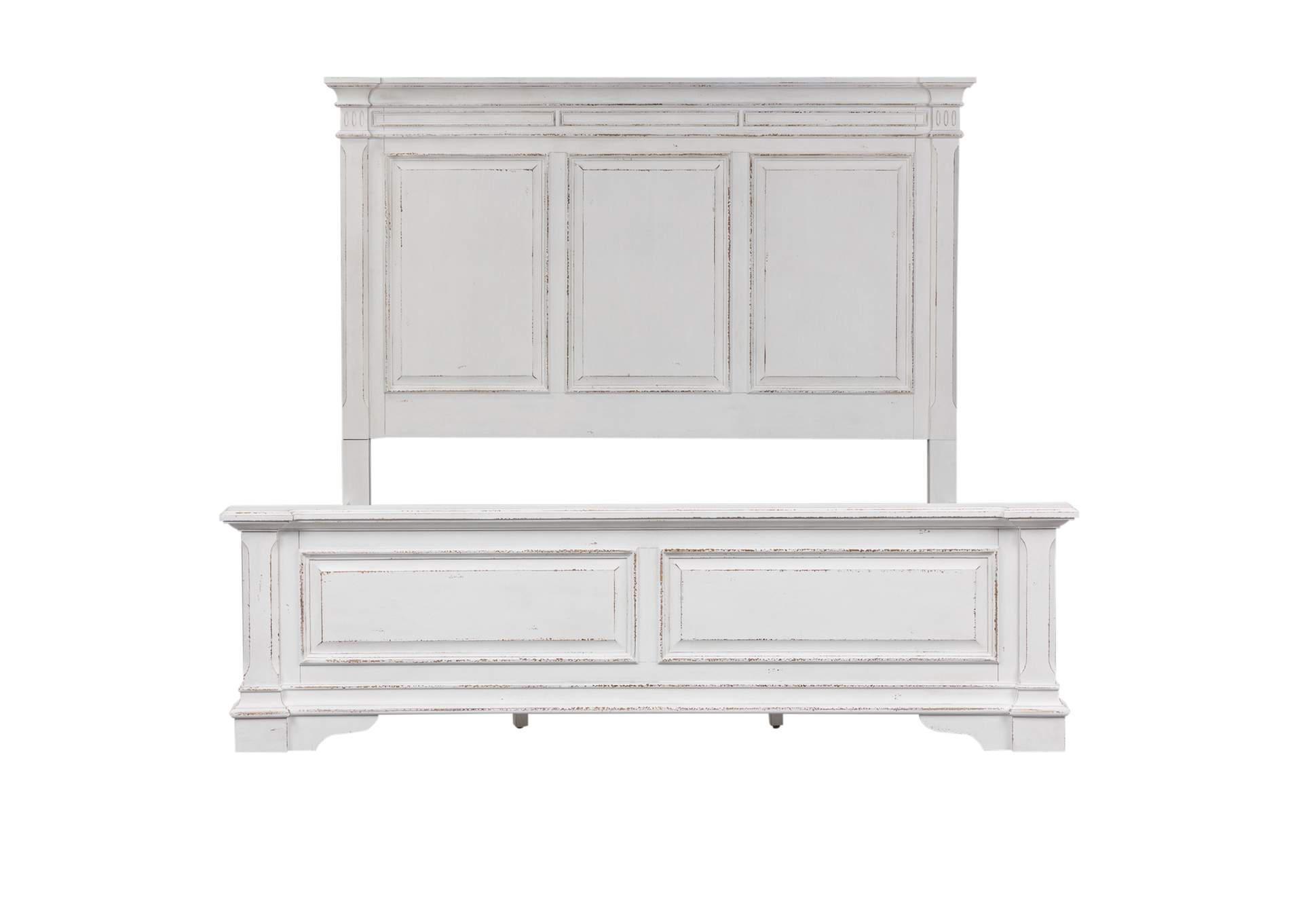 Abbey Park California King Panel Bed, Dresser & Mirror, Chest,Liberty