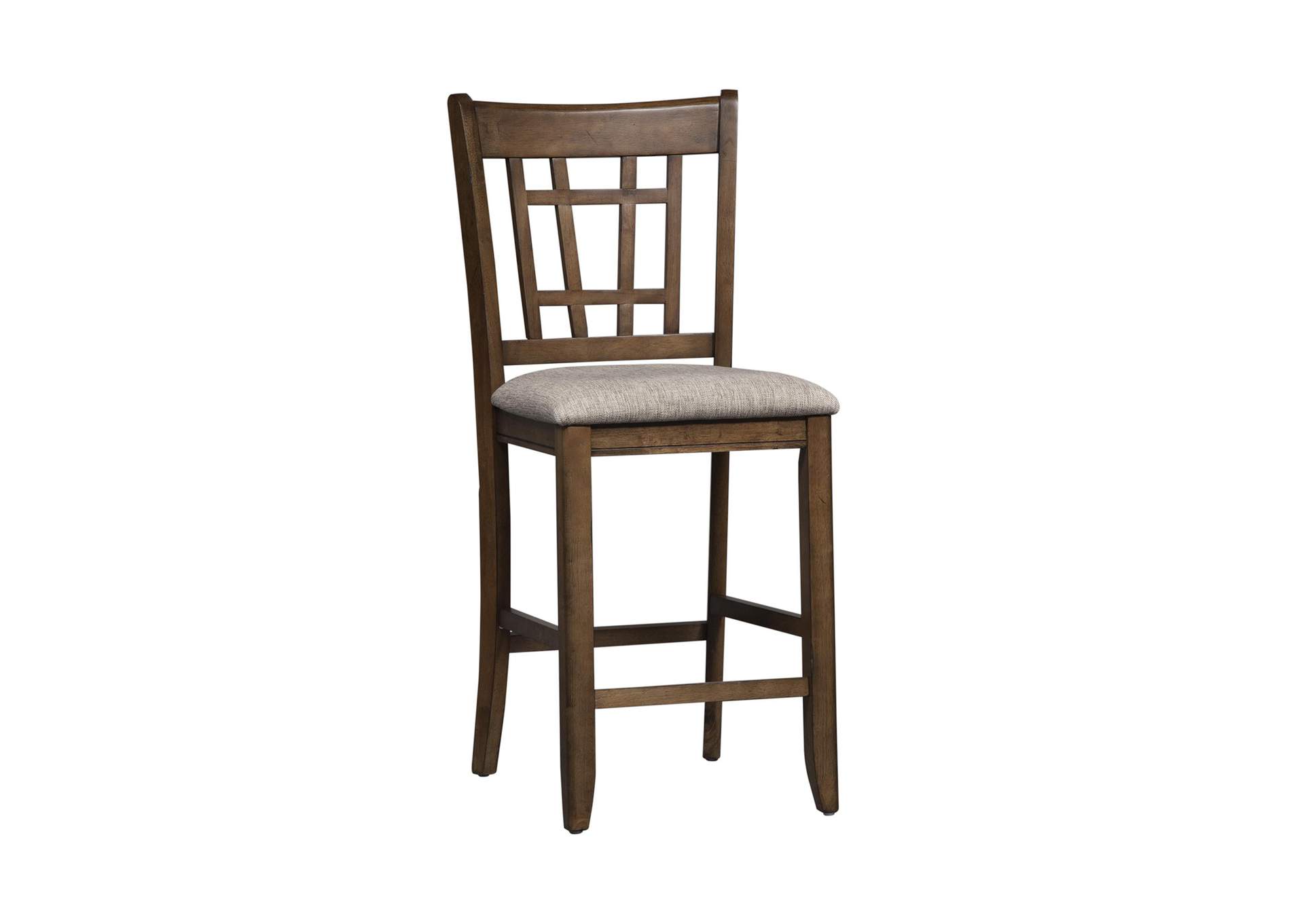 Santa Rosa 24 Inch Lattice Back Counter Chair,Liberty