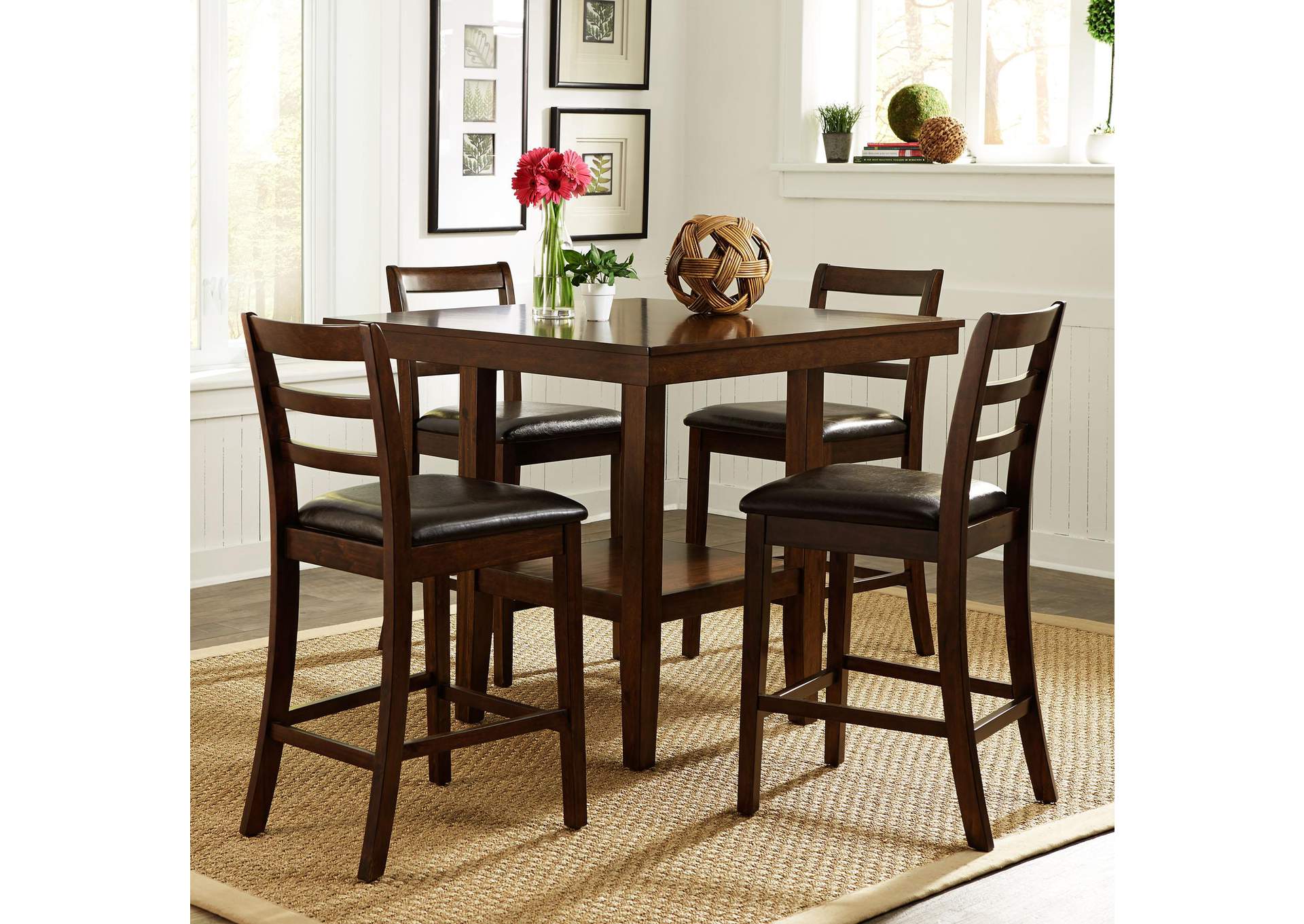 Hampton 5 Piece Gathering Table Set,Liberty