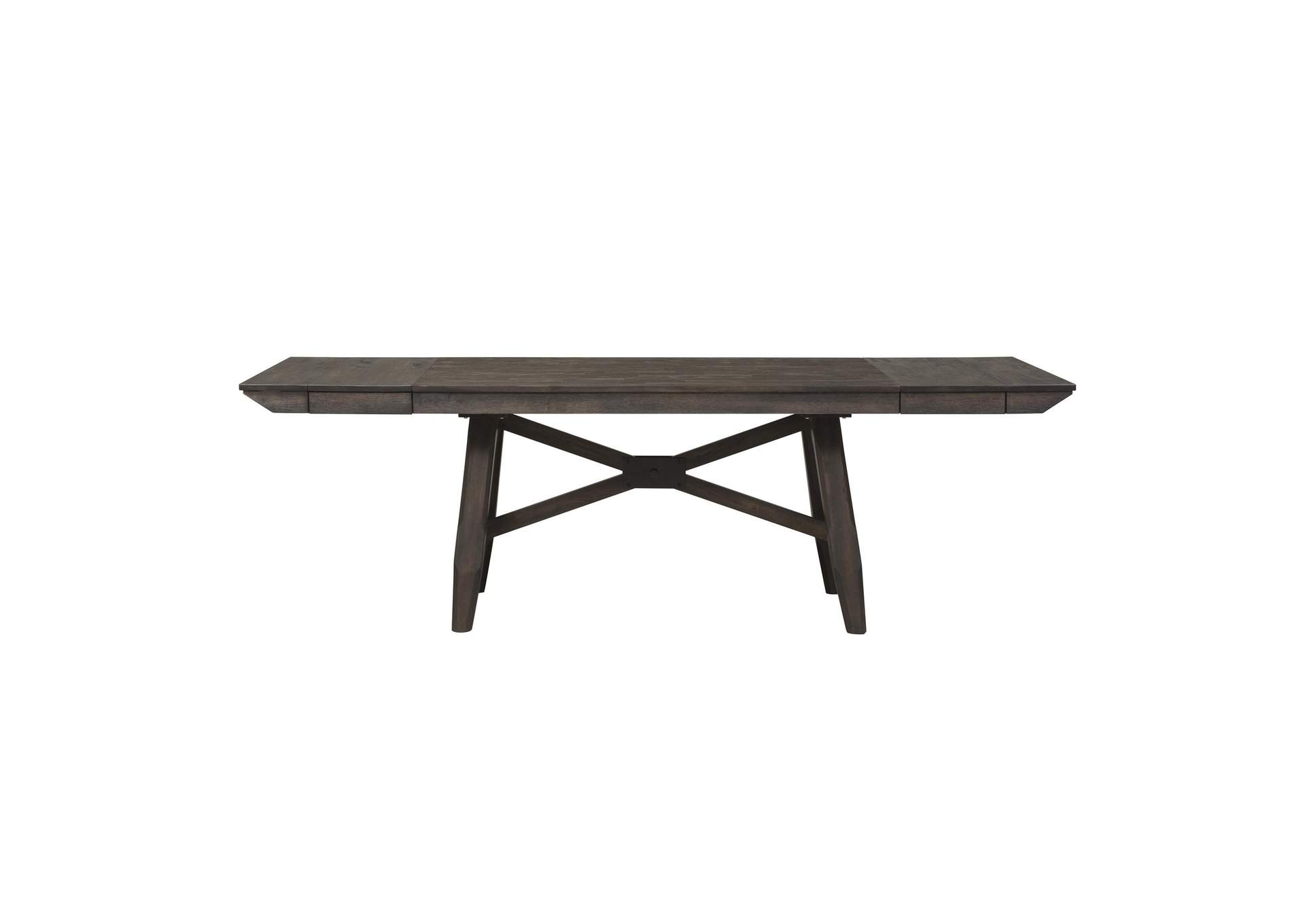 Double Bridge Optional 6 Piece Trestle Table Set,Liberty