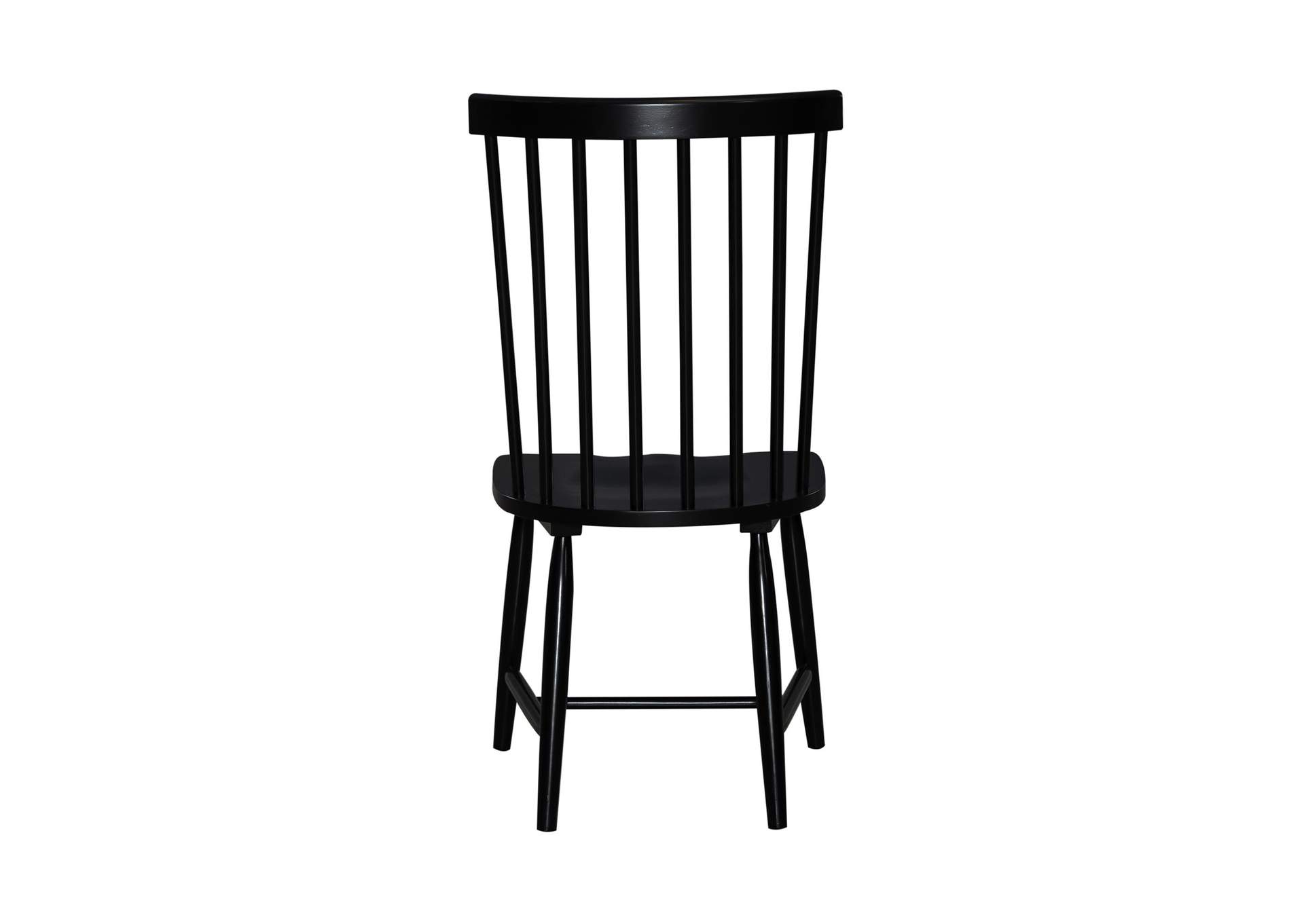 Capeside Cottage Spindle Back Side Chair - Black (RTA),Liberty