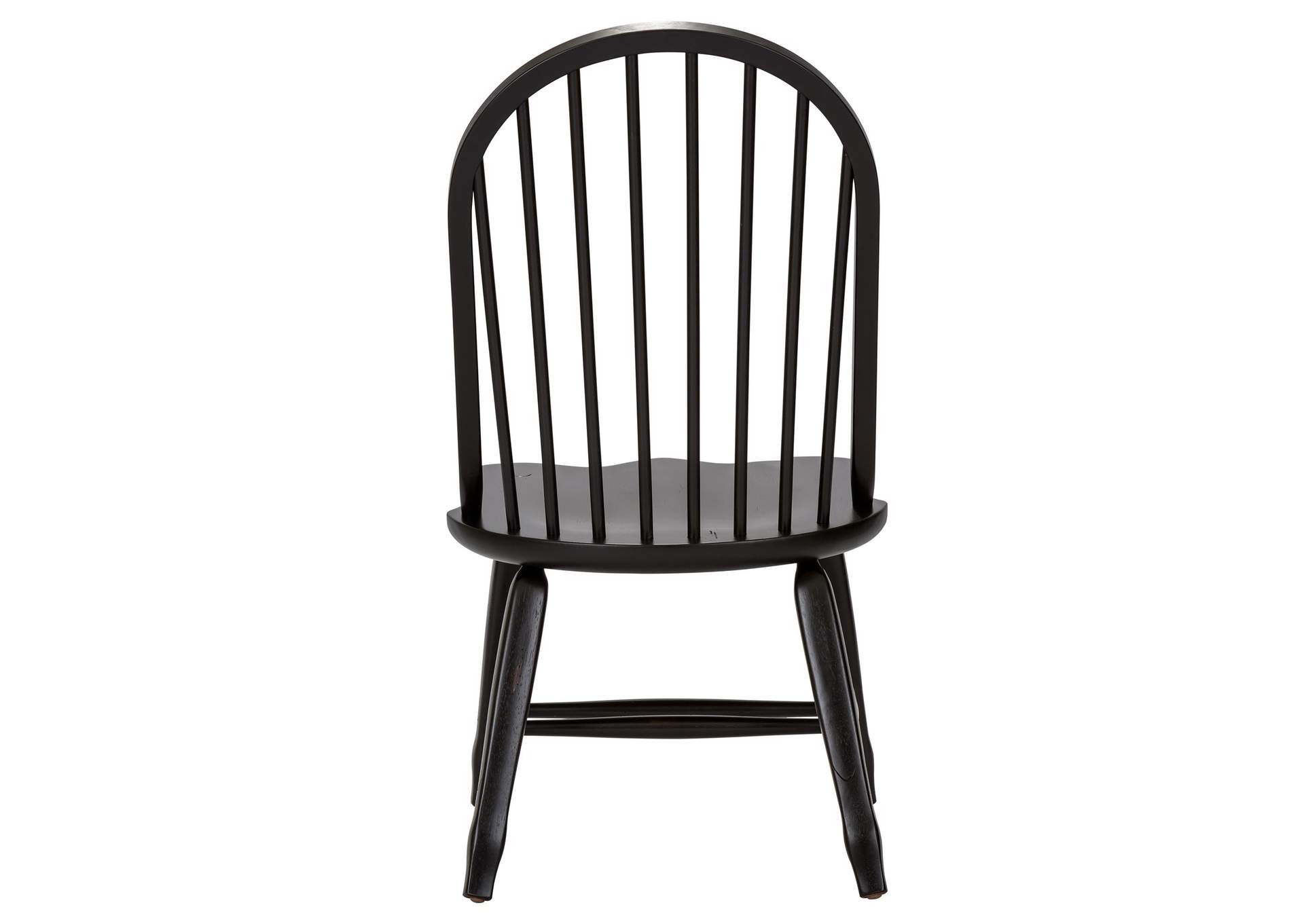 Treasures Bow Back Side Chair - Black,Liberty