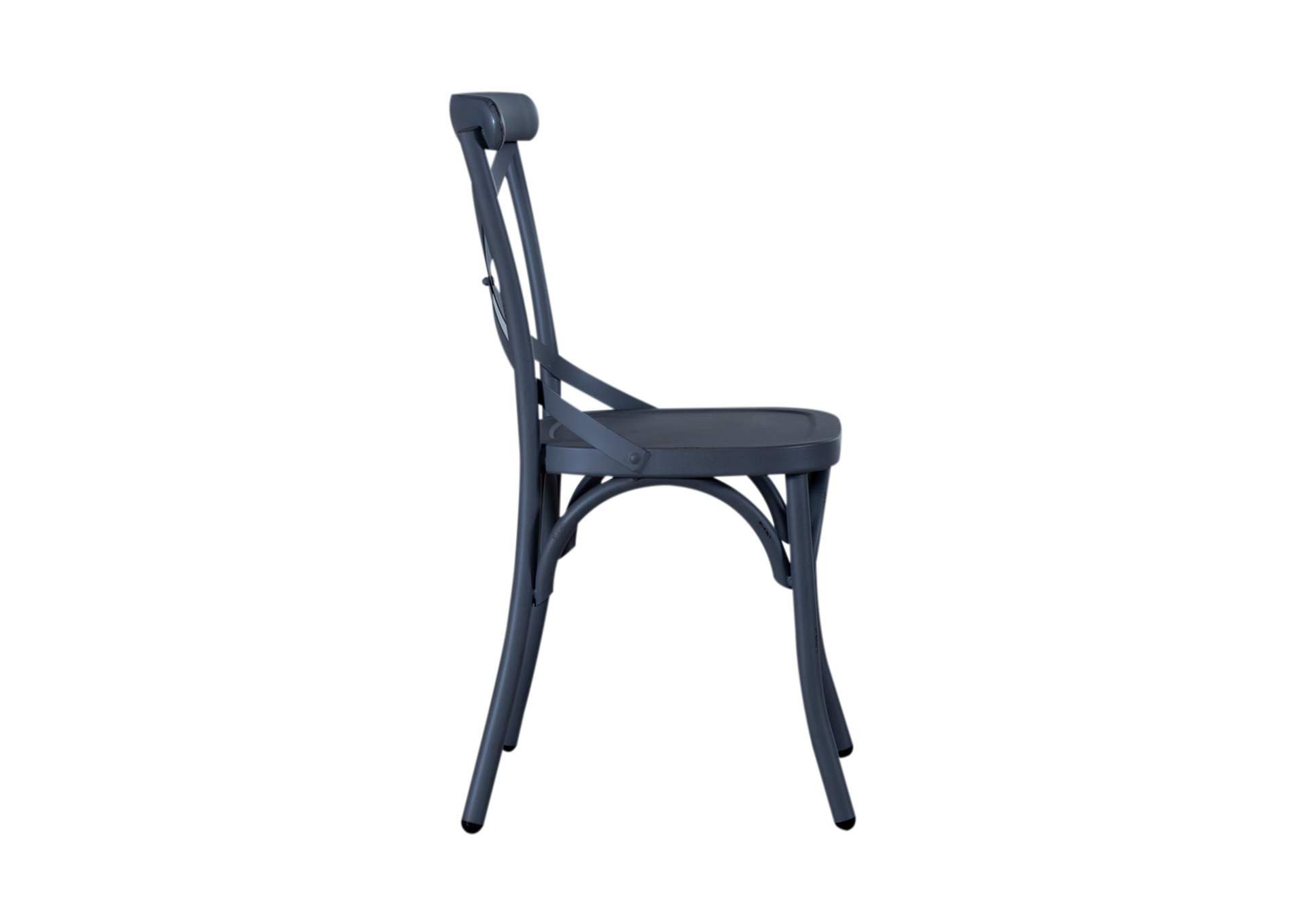 Vintage Series X Back Side Chair - Navy,Liberty