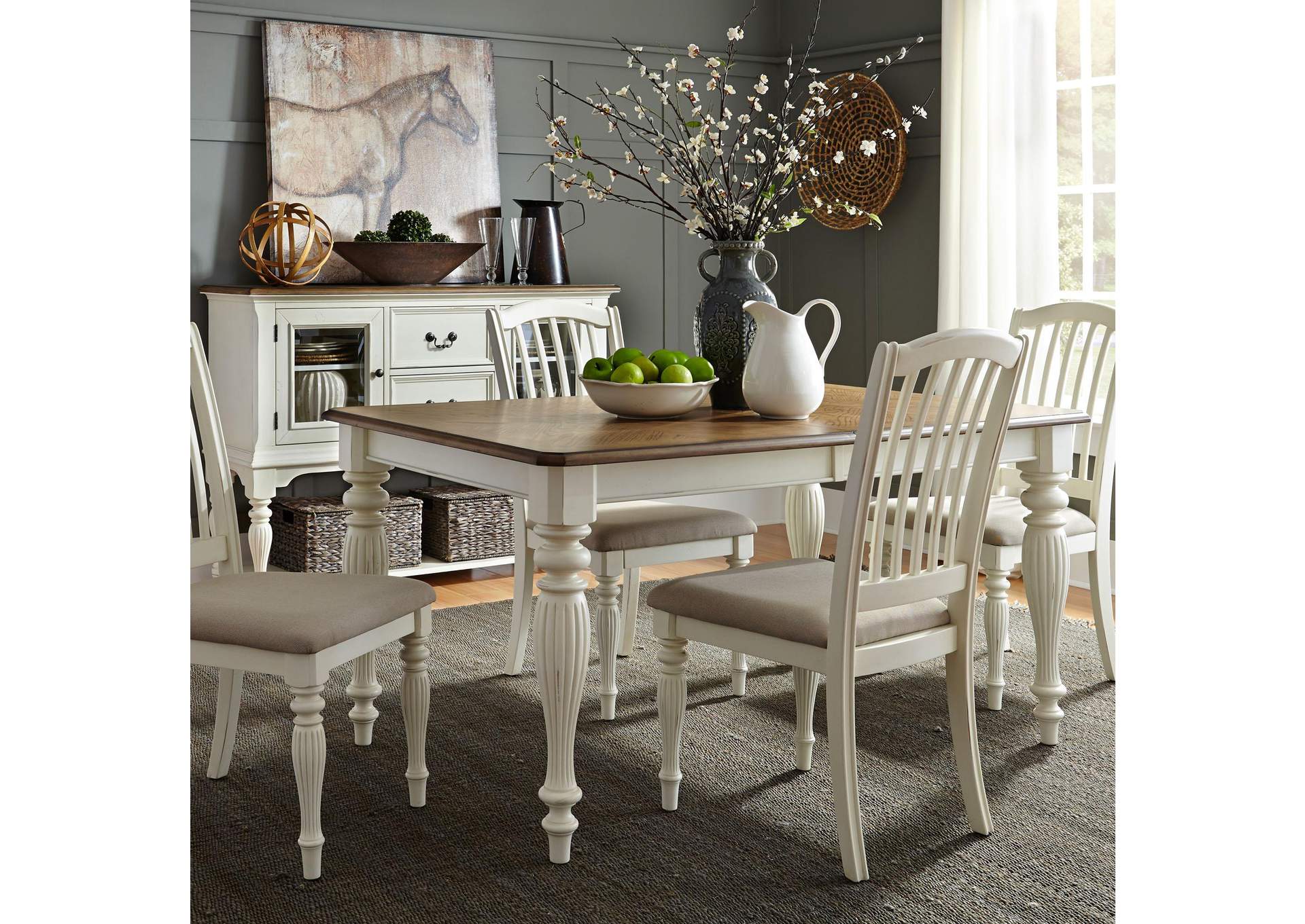 Cumberland Creek 5 Piece Rectangular Table Set,Liberty