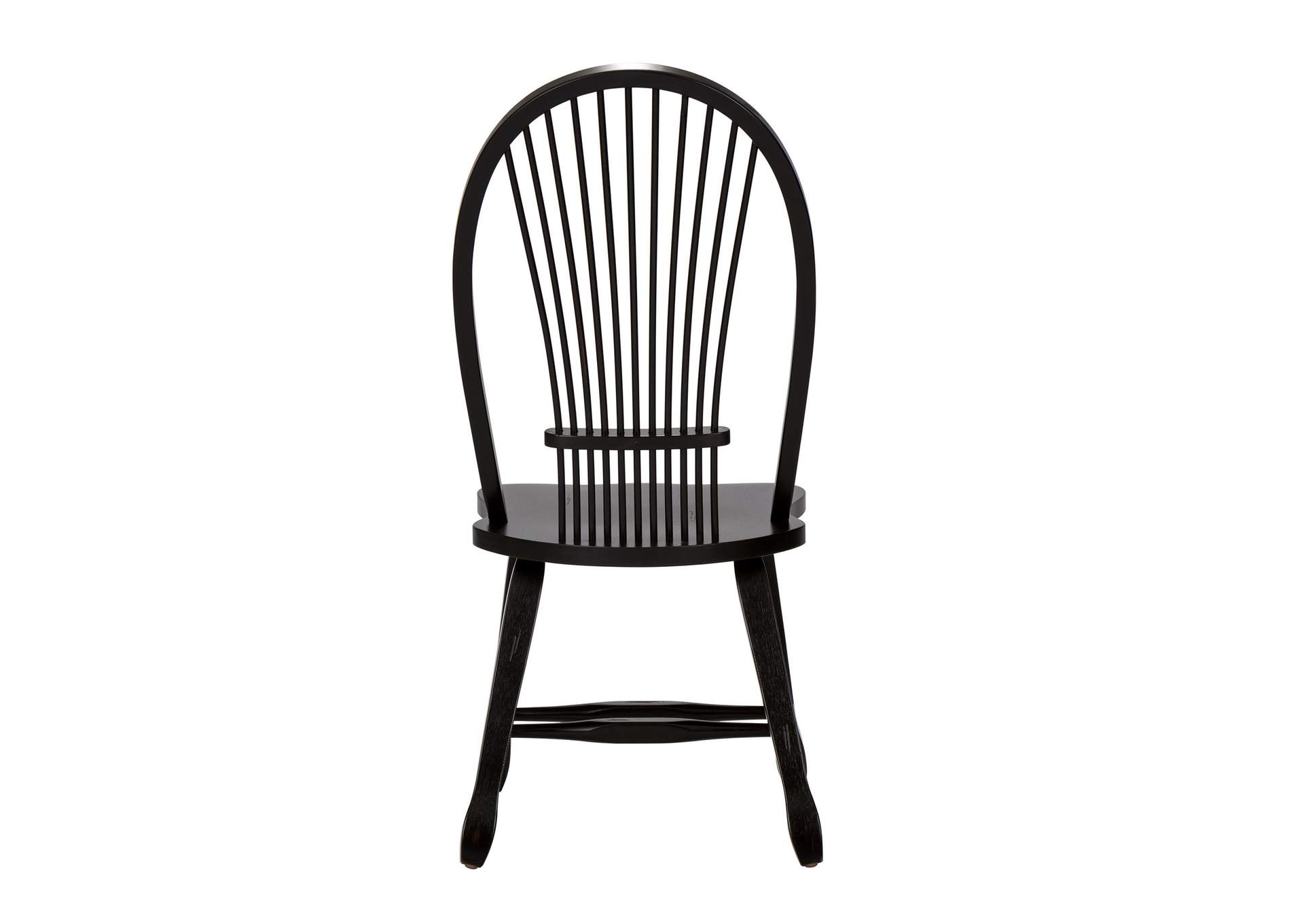 Treasures Sheaf Back Side Chair - Black,Liberty