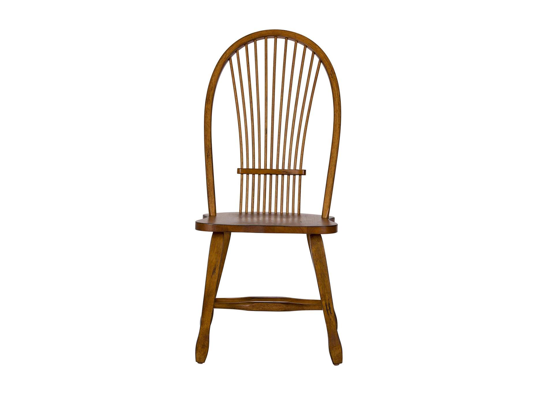 Treasures Sheaf Back Side Chair - Oak,Liberty