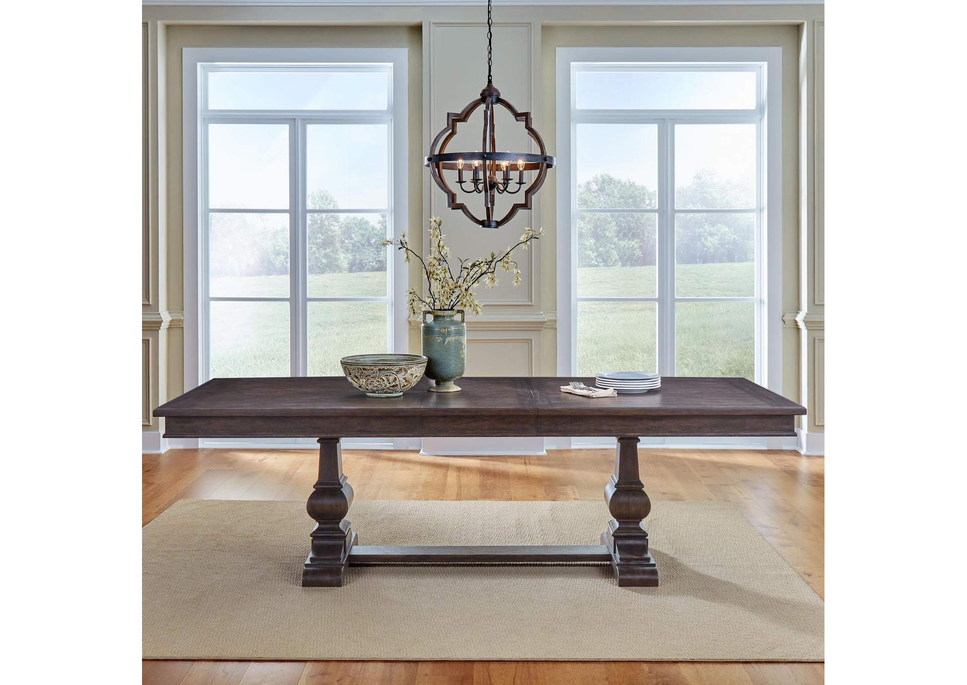 Paradise Valley 6 Piece Trestle Table Set,Liberty