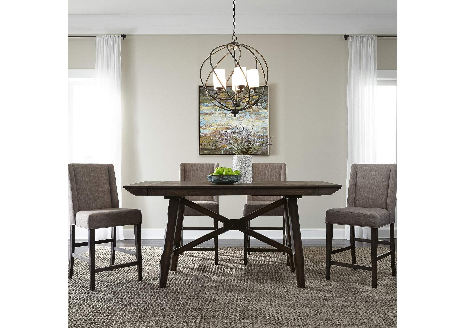 Double Bridge Opt 5 Piece Gathering Table Set,Liberty