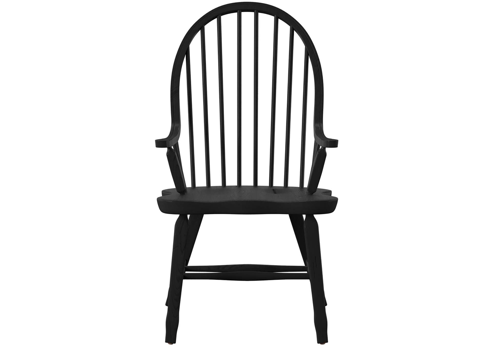 Treasures Bow Back Arm Chair - Black,Liberty