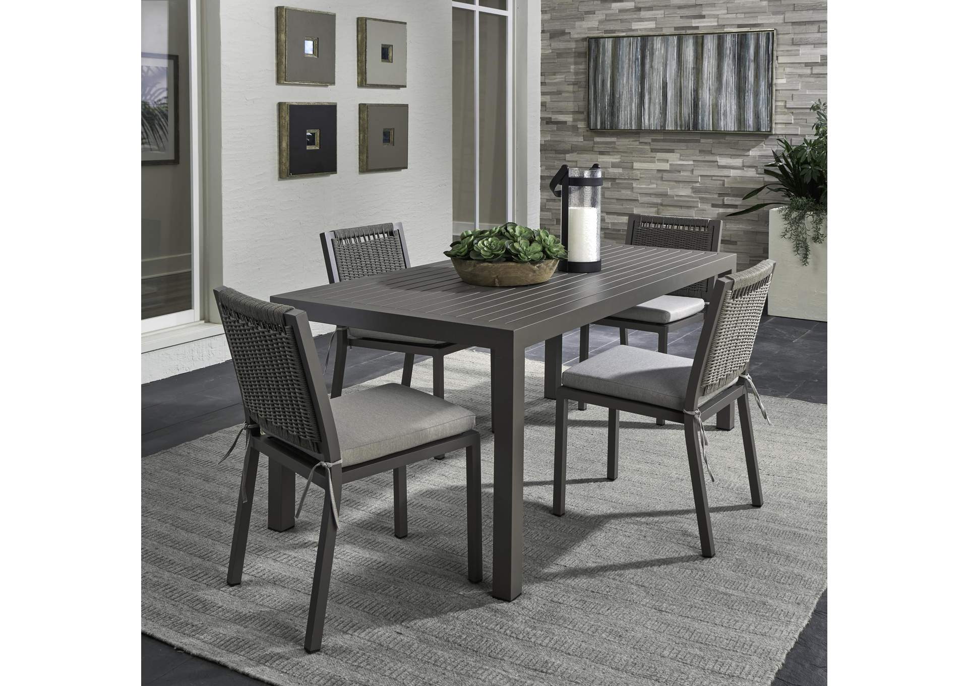 Plantation Key 5 Piece Outdoor Rectangular Dining Set,Liberty